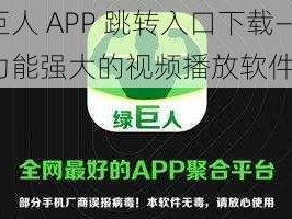 绿巨人 APP 跳转入口下载——一款功能强大的视频播放软件