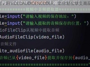 高性价比 J 啊 v 啊 vIDEOAUDIOENCODER，助你轻松享受高品质音频视频体验