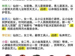 仙剑奇侠传中各大系列角色的定位及伤害分析解析