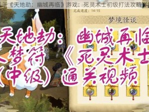 关于《天地劫：幽城再临》游戏：死灵术士初级打法攻略详解