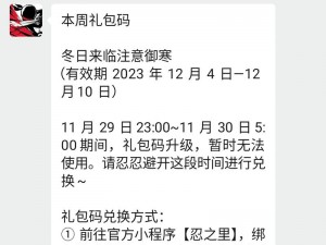 关于忍者必须死3兑换码入口位置的详细解析与指引