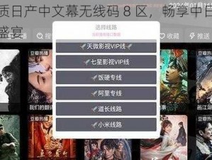 高品质日产中文幕无线码 8 区，畅享中日双语影视盛宴