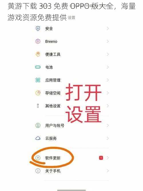 黄游下载 303 免费 OPPO 版大全，海量游戏资源免费提供