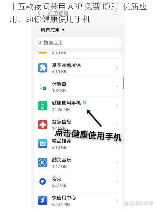 十五款夜间禁用 APP 免费 IOS，优质应用，助你健康使用手机