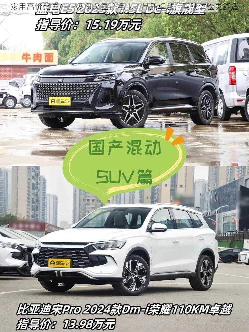 家用高价比国产一级 SUV 国产毛卡，品质卓越，驾驶体验更舒适