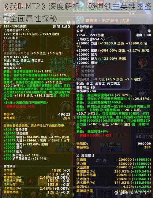 《我叫MT2》深度解析：恐惧领主英雄图鉴与全面属性探秘