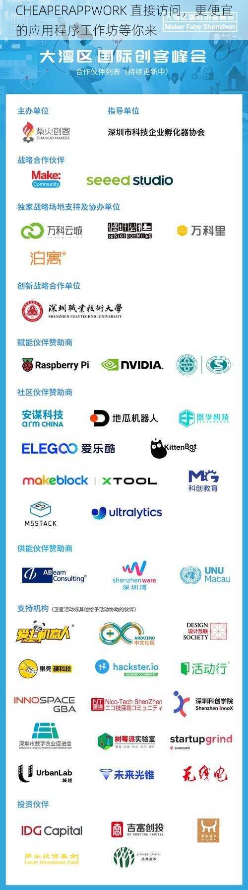 CHEAPERAPPWORK 直接访问，更便宜的应用程序工作坊等你来