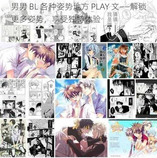 男男 BL 各种姿势地方 PLAY 文——解锁更多姿势，享受独特体验