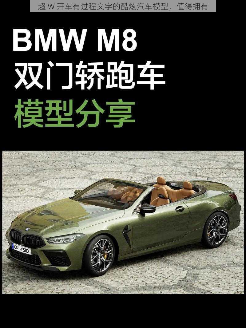 超 W 开车有过程文字的酷炫汽车模型，值得拥有