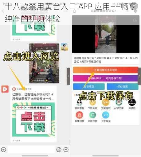 十八款禁用黄台入口 APP 应用——畅享纯净的视频体验