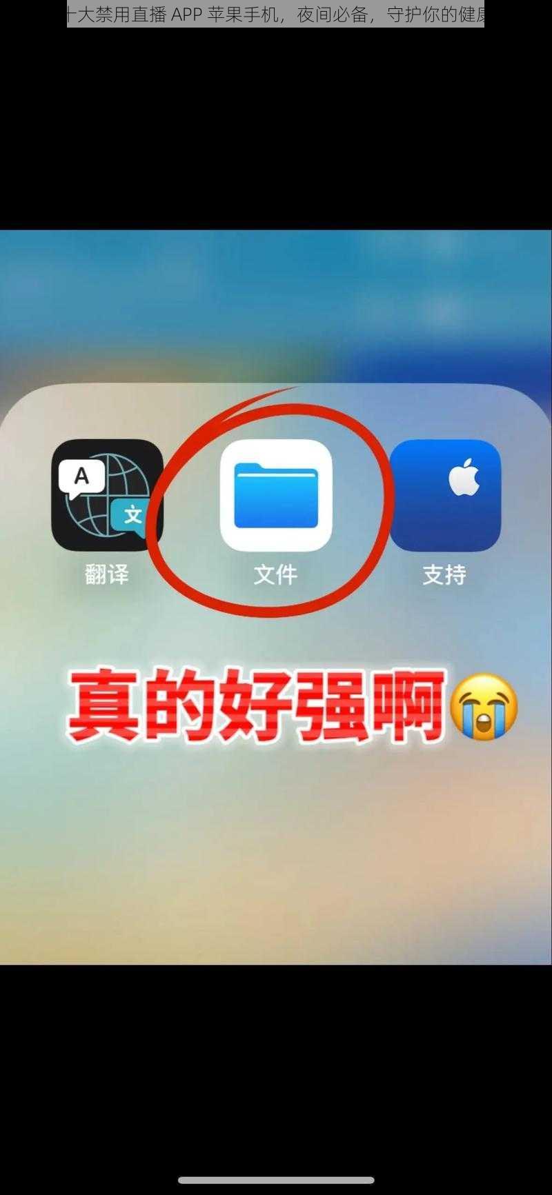 夜里十大禁用直播 APP 苹果手机，夜间必备，守护你的健康生活