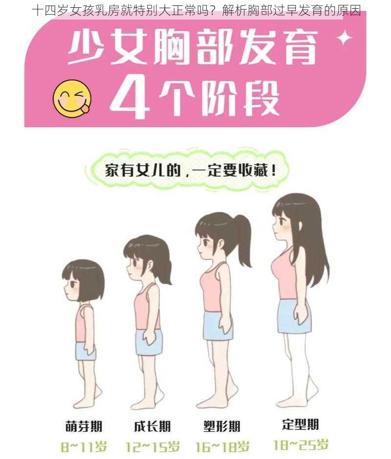 十四岁女孩乳房就特别大正常吗？解析胸部过早发育的原因