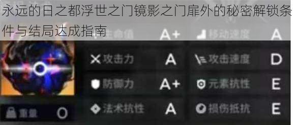 永远的日之都浮世之门镜影之门扉外的秘密解锁条件与结局达成指南