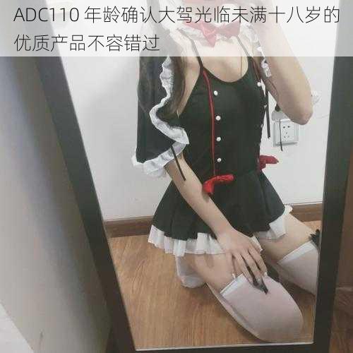 ADC110 年龄确认大驾光临未满十八岁的优质产品不容错过