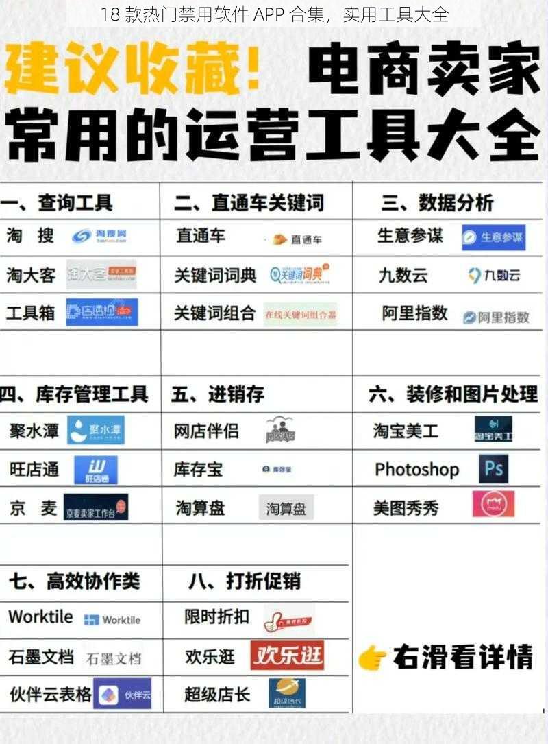 18 款热门禁用软件 APP 合集，实用工具大全