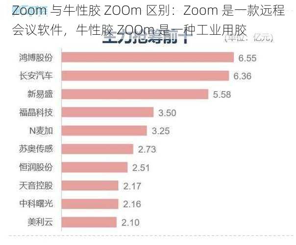 Zoom 与牛性胶 ZOOm 区别：Zoom 是一款远程会议软件，牛性胶 ZOOm 是一种工业用胶