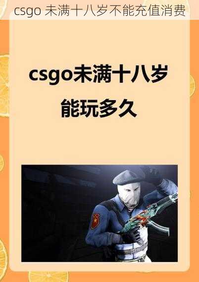 csgo 未满十八岁不能充值消费