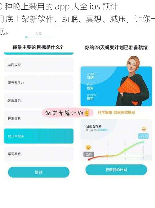 100 种晚上禁用的 app 大全 ios 预计 7 月底上架新软件，助眠、冥想、减压，让你一夜好眠