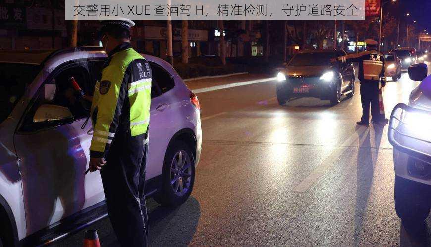 交警用小 XUE 查酒驾 H，精准检测，守护道路安全