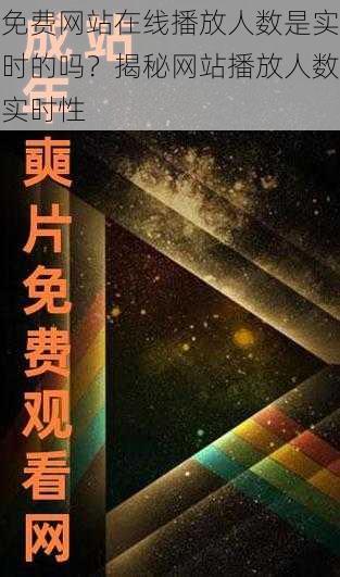 免费网站在线播放人数是实时的吗？揭秘网站播放人数实时性