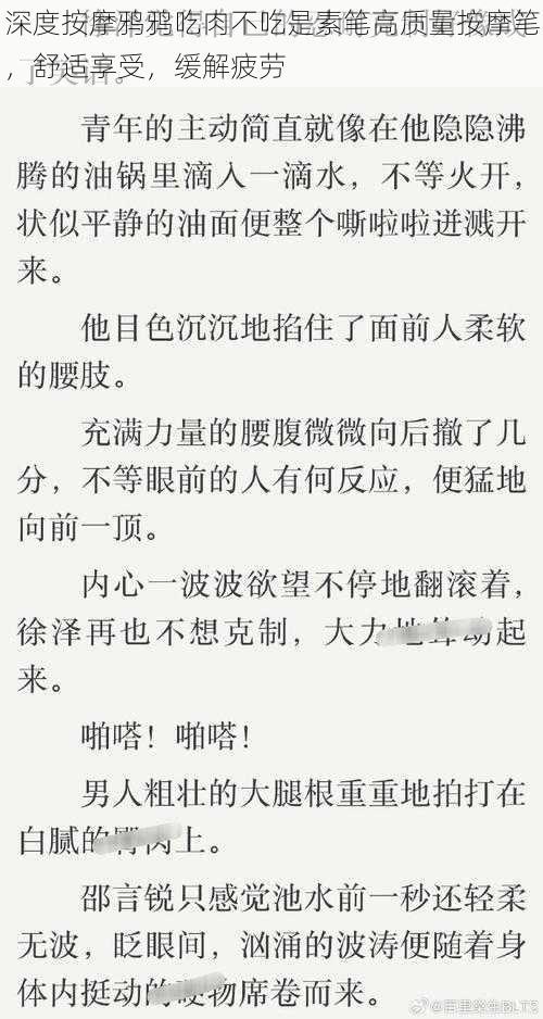 深度按摩鸦鸦吃肉不吃是素笔高质量按摩笔，舒适享受，缓解疲劳