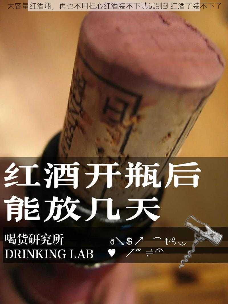 大容量红酒瓶，再也不用担心红酒装不下试试别到红酒了装不下了