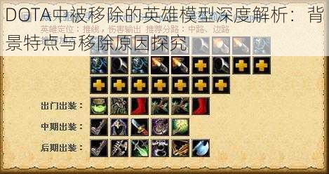 DOTA中被移除的英雄模型深度解析：背景特点与移除原因探究