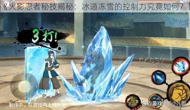 《火影忍者秘技揭秘：冰遁冻雪的控制力究竟如何？》