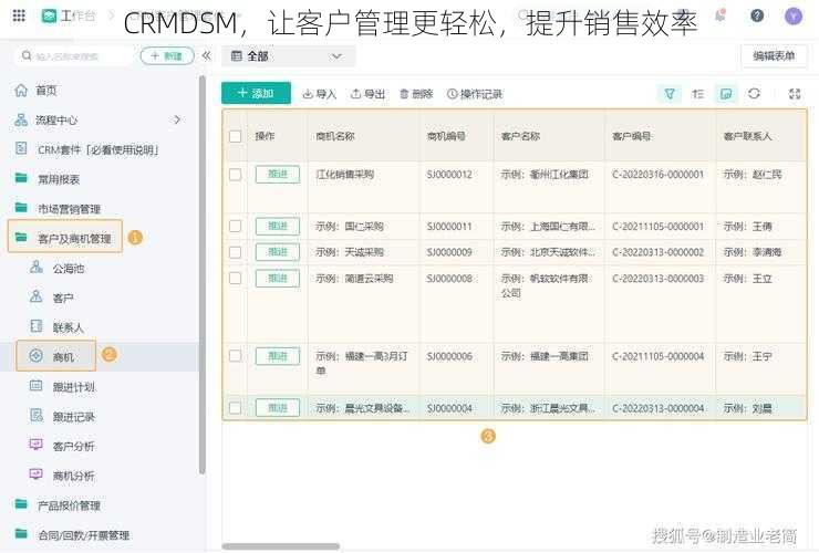 CRMDSM，让客户管理更轻松，提升销售效率