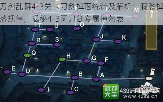 刀剑乱舞4-3关卡刀剑掉落统计及解析：洞悉掉落规律，揭秘4-3图刀剑专属掉落表